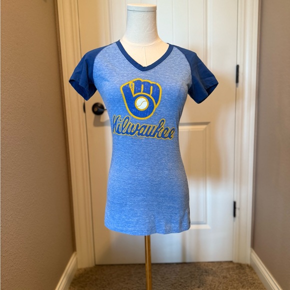 MLB Tops - MLB Milwaukee Brewers Women's Short Sleeve Tee